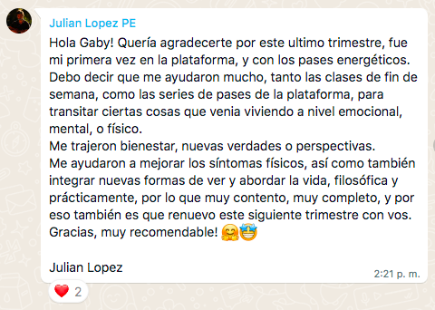 testimonio